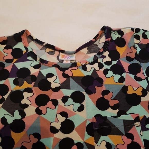 LulaRoe women's size XS Minnie Mouse  multi colored dress - Picture 3 of 4